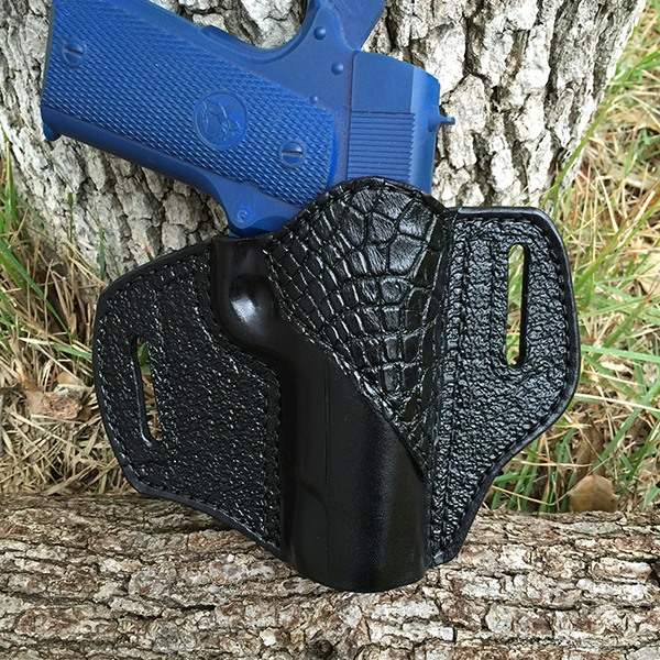 Black with Black Alligator Accent - Outside Waist Band Holster (OWB)