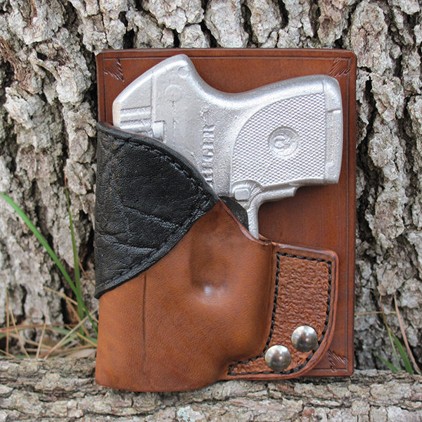 Rugar LCP with Crimpson Trace in Lt. Brown Horsehide w/Black Elephant Accent